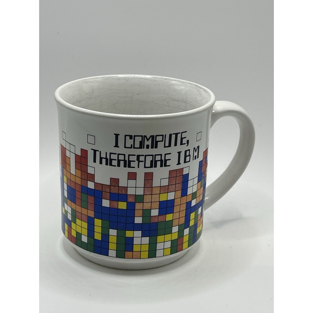 Vintage IBM I Compute Therefore IBM Mug